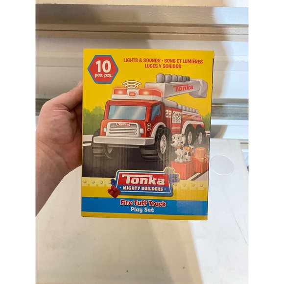 Tonka Mighty Builders Lights 'N Sounds Fire Tuff Truck Play Set - 10 pcs New - Picture 8 of 11